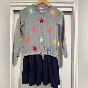 GAP kids drop waist star sweater dress
